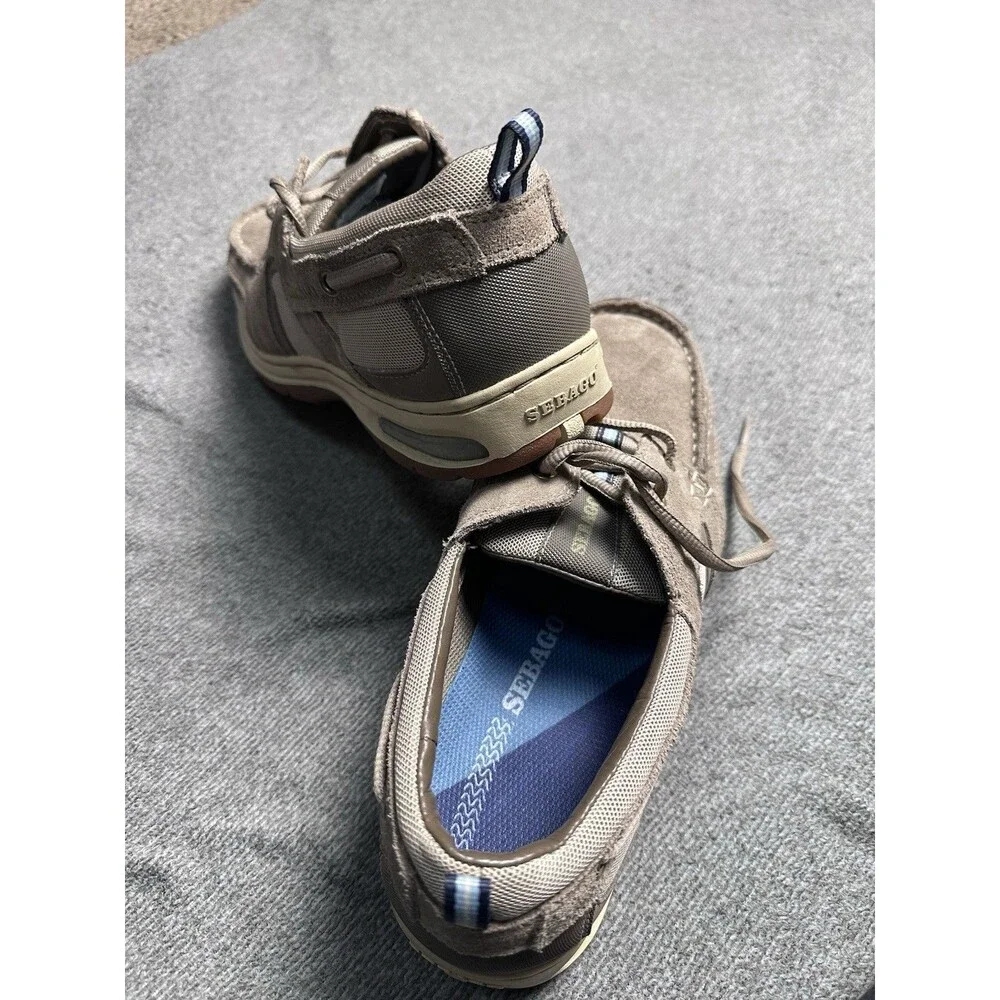 Sebago Offshore Catch Nubuck Timber Brown Lace-Up Boat Shoes US 8.5 M